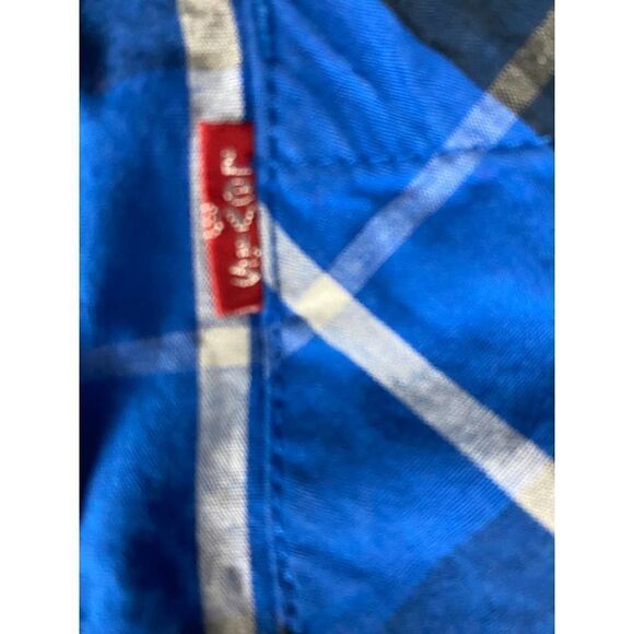 Levi's Cotton Plaid Button-Down Shirt - Size 18 Months - Picture 6 of 7